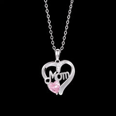 Heart MOM Pendant Necklace