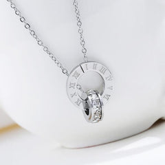 Couple Jewelry Austrian Crystal Love Necklace