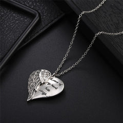 Angel Wings Alloy Pendant Necklace