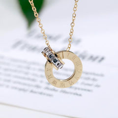 Couple Jewelry Austrian Crystal Love Necklace