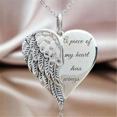 Angel Wings Alloy Pendant Necklace