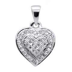 SPECIAL! 10K Gold Diamond Heart Pendant