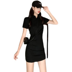 2021 Summer Short  Polo Sexy Dress