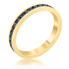 Swarovski Montana Blue Stackable Eternity Band