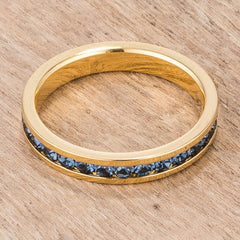 Swarovski Montana Blue Stackable Eternity Band