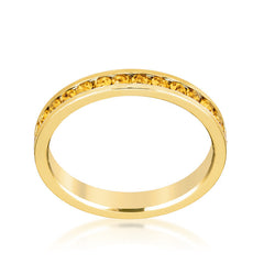 Yellow Stackable Eternity Band