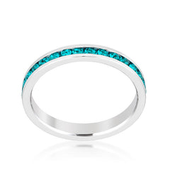 Turquoise Swarovski Stackable Eternity Band