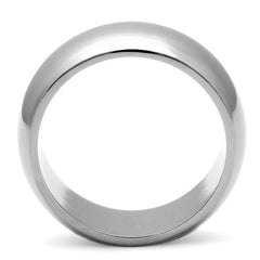 1391N - High Polished Stainless Steel Wide Band Ring