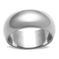 1391N - High Polished Stainless Steel Wide Band Ring