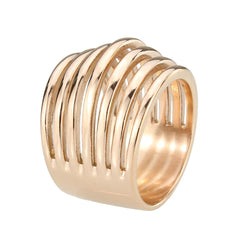 3797 - IP Rose Gold(Ion Plating) Stainless Steel Ring with NoStone in No Stone