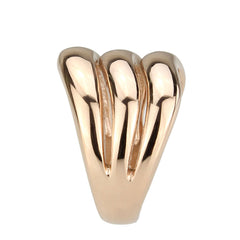 3799 - IP Rose Gold(Ion Plating) Stainless Steel Ring with NoStone