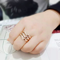 3799 - IP Rose Gold(Ion Plating) Stainless Steel Ring with NoStone