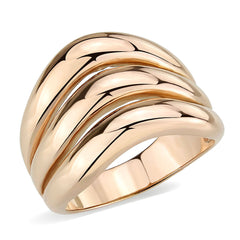 3799 - IP Rose Gold(Ion Plating) Stainless Steel Ring with NoStone