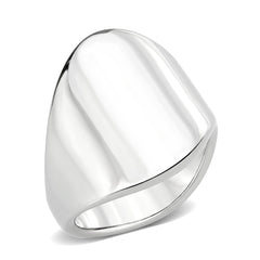 3801 - High polished (no plating) Stainless Steel Ring with NoStone in No Stone