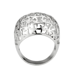 3802 - High polished (no plating) Stainless Steel Ring with NoStone in No Stone