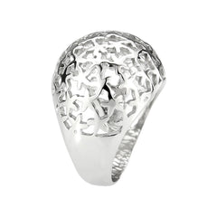 3802 - High polished (no plating) Stainless Steel Ring with NoStone in No Stone