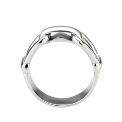 3803 - High polished (no plating) Stainless Steel Ring with NoStone in No Stone