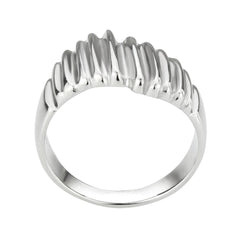 3804 - High polished (no plating) Stainless Steel Ring with NoStone in No Stone