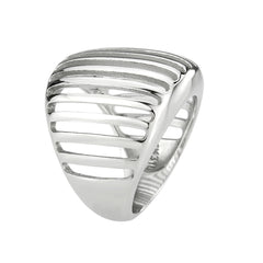 3805 - High polished (no plating) Stainless Steel Ring with NoStone in No Stone