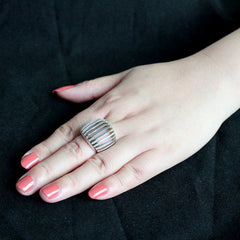 3805 - High polished (no plating) Stainless Steel Ring with NoStone in No Stone