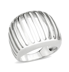 3805 - High polished (no plating) Stainless Steel Ring with NoStone in No Stone