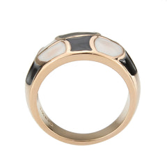 3827 - IP Rose Gold(Ion Plating) Stainless Steel Ring with NoStone in No Stone