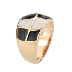 3827 - IP Rose Gold(Ion Plating) Stainless Steel Ring with NoStone in No Stone