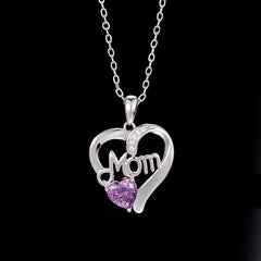 Heart MOM Pendant Necklace