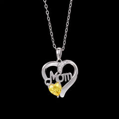 Heart MOM Pendant Necklace