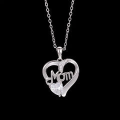 Heart MOM Pendant Necklace