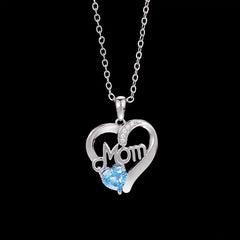 Heart MOM Pendant Necklace